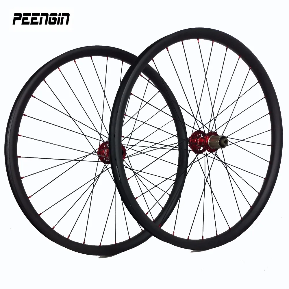Купить карбоновые mtb wheelset бесплатная доставка быстросъемный/через ось +