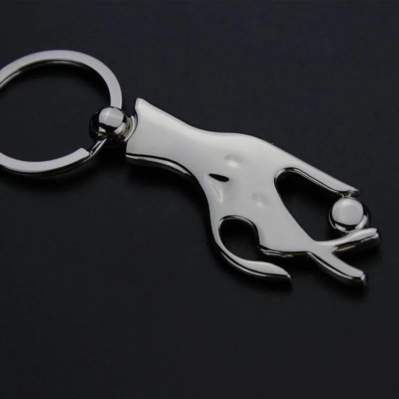 RE 100шт/лот Бесплатная доставка сплавная женская рука Кристалл мужской подарок брелок брелок кольцо оптовая продажа.