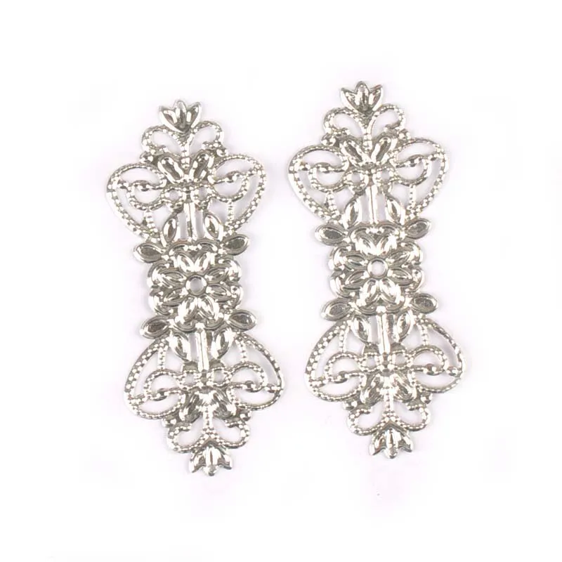 Смешанные 10 шт цветок коннекторы филигрань Обертывания украшения для