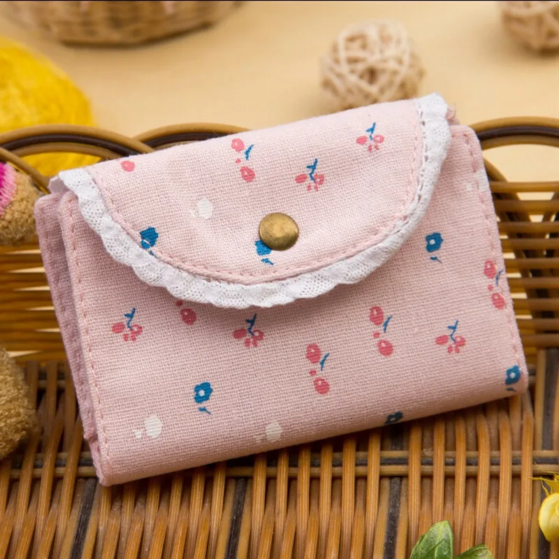 Женская Холщовая Сумка с цветочным рисунком для карт 20 бита визитная карточка