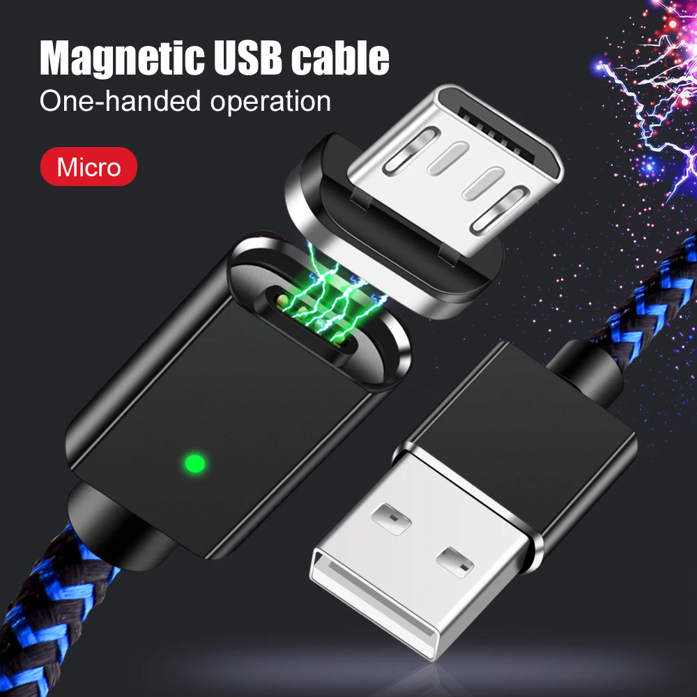 Олаф Магнитный кабель Micro USB для Xiaomi для huawei андроид кабель Магнит Micro USB зарядный кабель для samsung S7 край S6 проволочные заряжающие провода