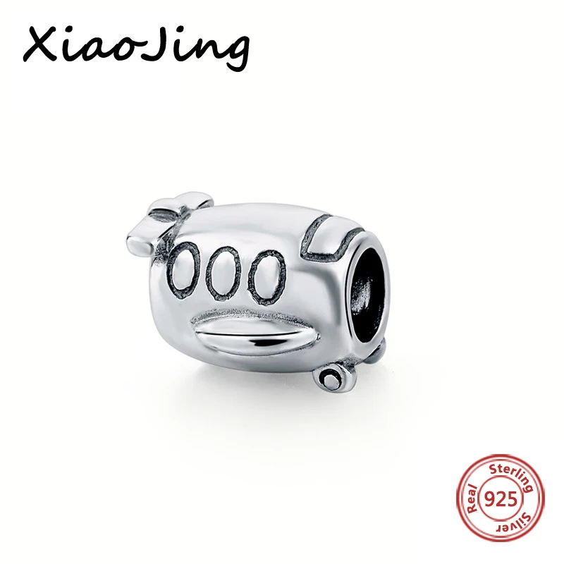 Aliexpress DIY дизайн браслет маленькая лодка и самолет 925 серебряные бусины pandora Fit Аутентичные браслет кулон ювелирные изделия инструмент