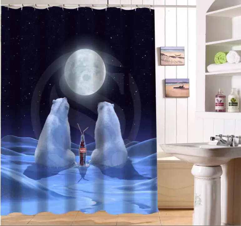 LUQI NEW ARRIVE Beautiful Night The woods Personalized Custom Shower Curtain Bath Waterproof MORE SIZE SQ-B32 | Дом и сад