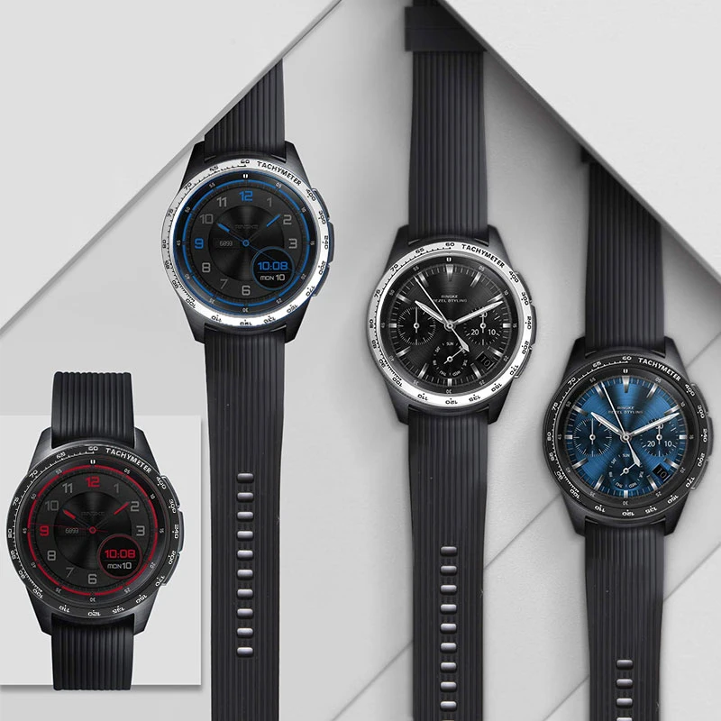 Умный чехол для часов кольцо samsung Galaxy Watch 46/42 мм драгоценный камень клеющаяся