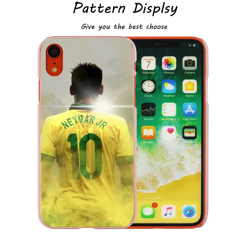 010 Neymar JR General Number 11 горячий модный прозрачный жесткий чехол для телефона IPhone X XS Max XR 8 7 6 6s Plus 5 SE 5C 4 4s - Цвет: 010