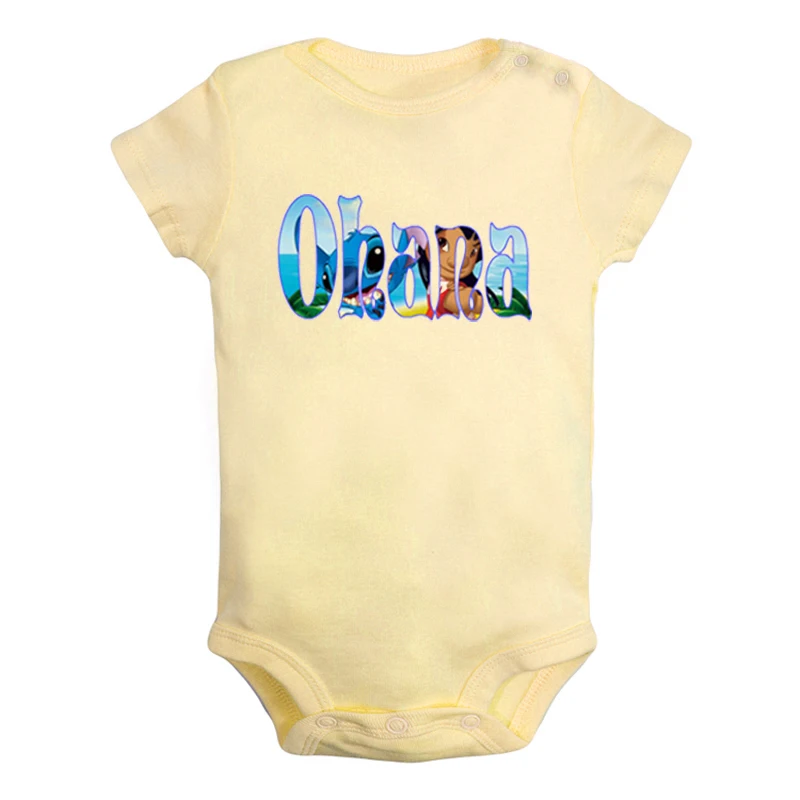 JaBaby673YD Милый Лило и Стич семья Охана Покемон Пикачу Дизайн для новорожденных мальчиков и девочек униформа-комбинезон с принтом для младенцев - Цвет: JaBaby673YD