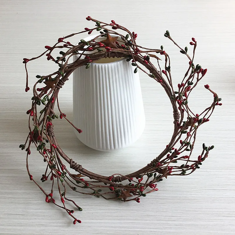 Рождественский венок из искусственной ягод с внутренним диаметром 8 дюймов | Дом