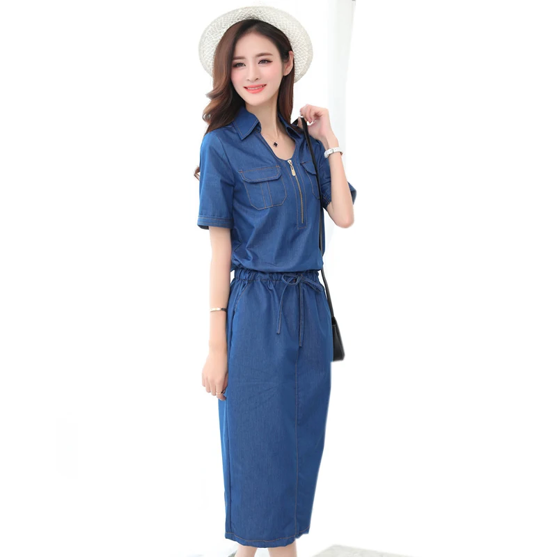 Высокое качество 2017 джинсовая юбка летняя осенняя одежда плюс Размеры 6XL Джинсы