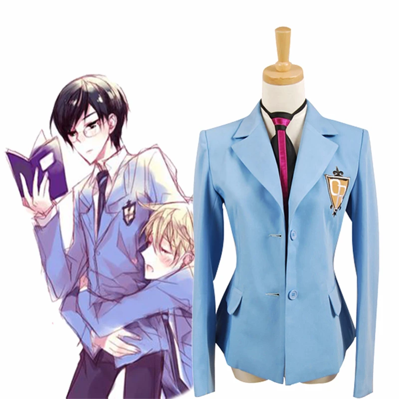 Аниме Ouran High School Host Club Fujioka Haruhi Suou Tamaki Kyoya Ootori Карнавальный костюм для мужчин и