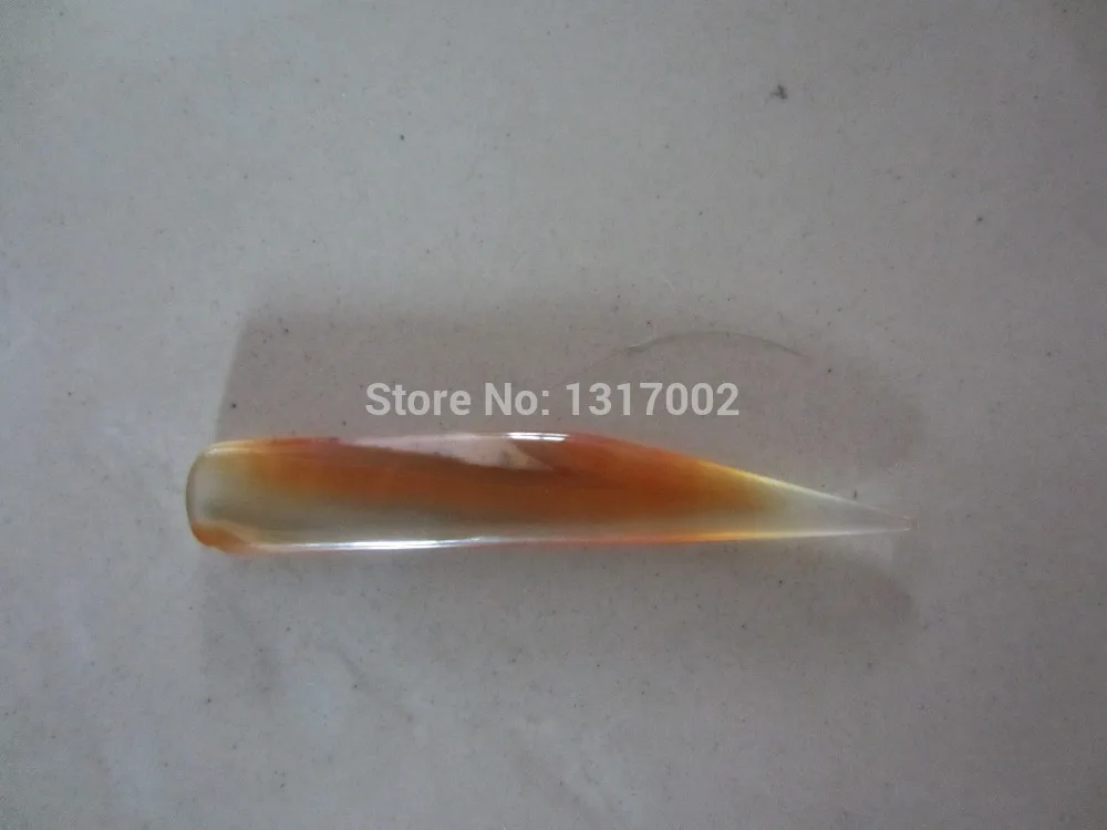 Free Shipping agate burnisher without handle-knife shape 8cm engraving cleaning Polishing Agate Knife for Gold Jewelry tool | Украшения и