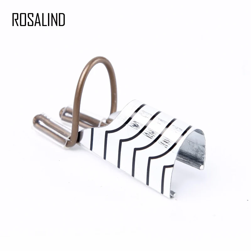 ROSALIND 5 шт./регулируемый контейнер для ногтей, многоразовый Уход за ногтями, алюминиевые направляющие формы, инструмент для наращивания ногтей с УФ-гелем