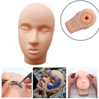 pro mannequin training head cosmetology eyelash eye extension practice makeup face treatment tools