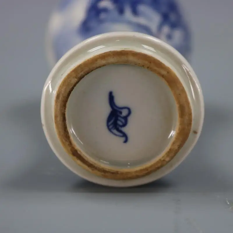 Китайская старая фарфоровая ваза для бутылок Mei с изображением героев | Дом и сад