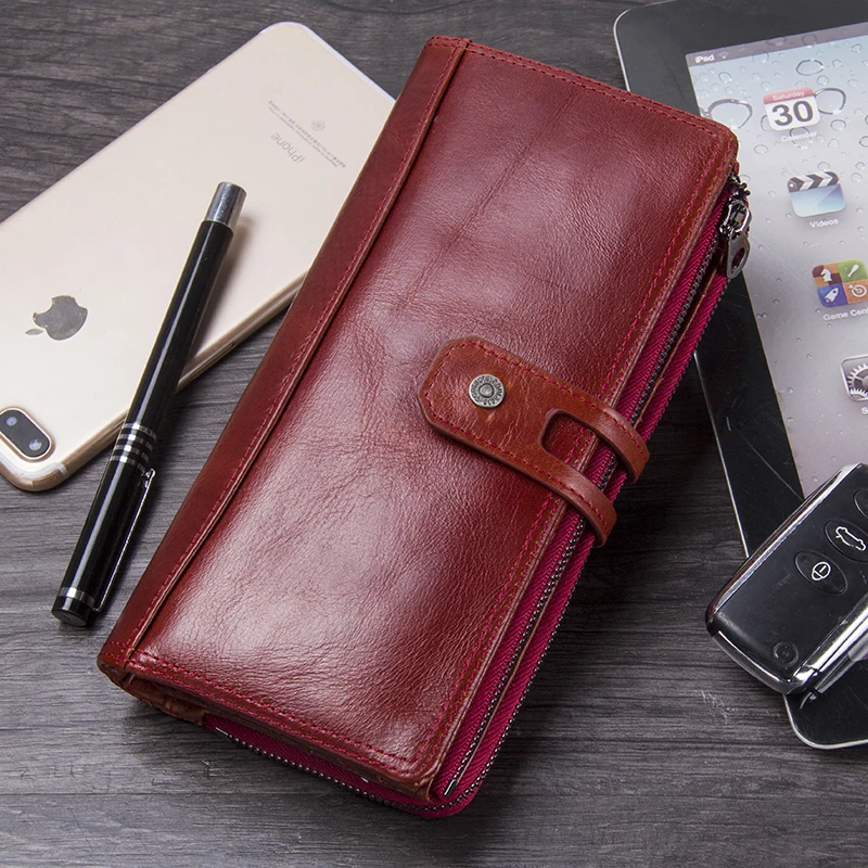 hot sale 2021 wallet brand genuine leather women wallets female card holder long lady clutch carteira feminina coin purse free global shipping