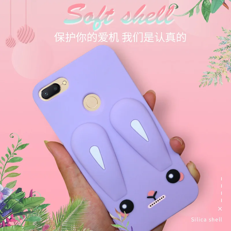 Мультяшный чехол сo шнуром для Xiaomi Redmi 6 6A 6 Pro чехол мягкий TPU силиконовый чехол-накладка Бампер Защитный ковер