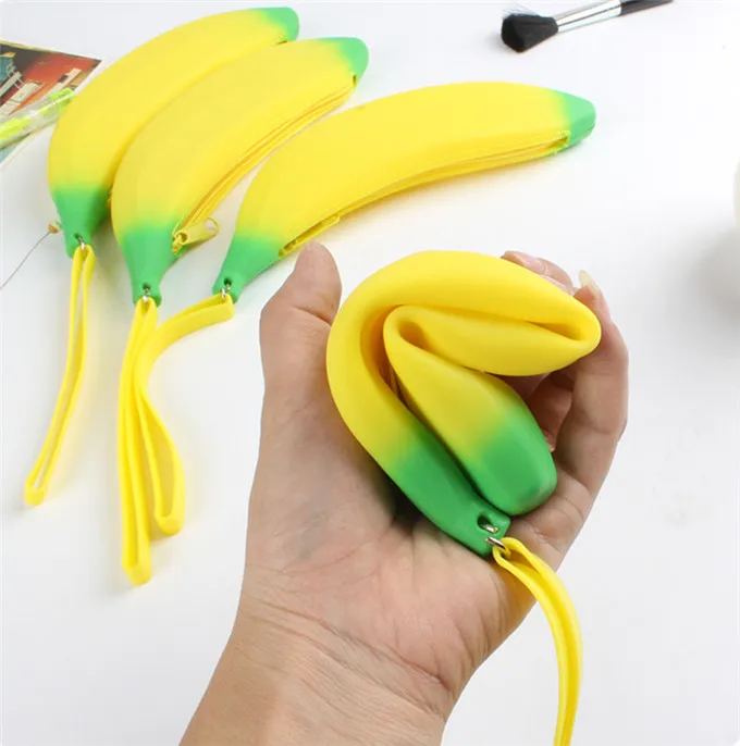 Кошелек для монет с рисунком банана Женский кошелек ключей детей подарки футляр