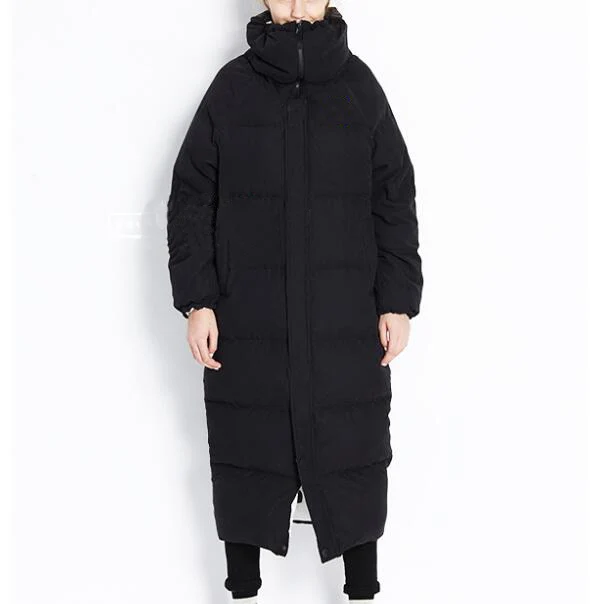 X-Long теплое пуховое пальто фиолетовое зимнее для женщин большого размера |