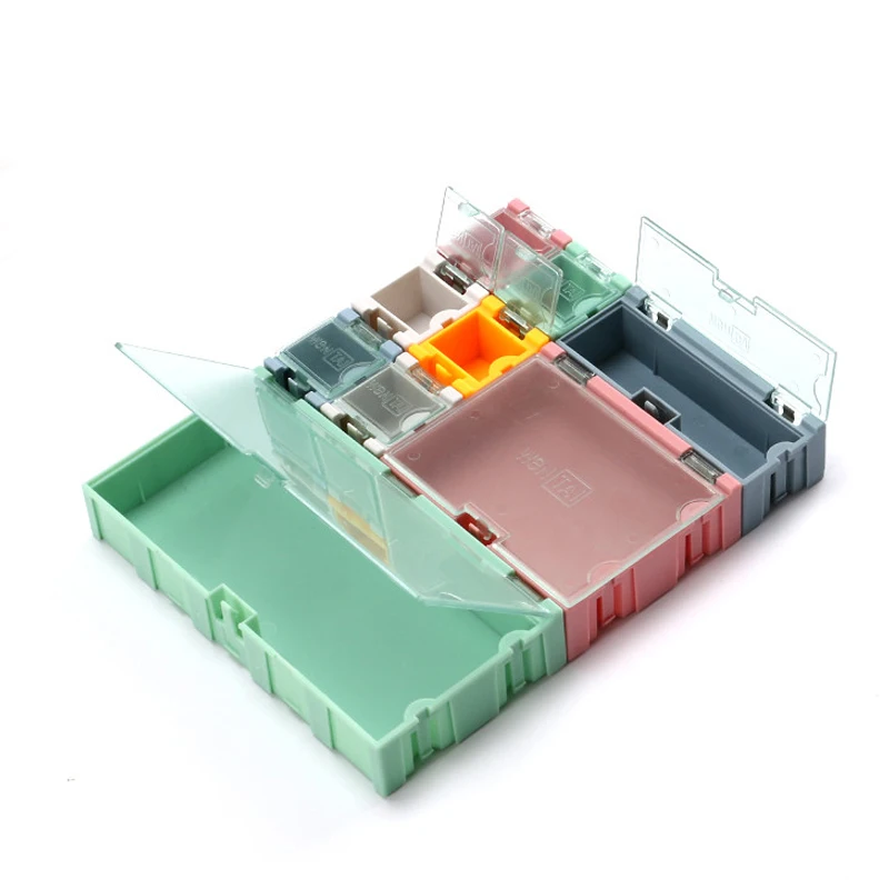 Mini Storage Box SMD SMT IC Electronic Component Container Case Diy Practical for Small Jewelry Tool Bead Pill | Инструменты