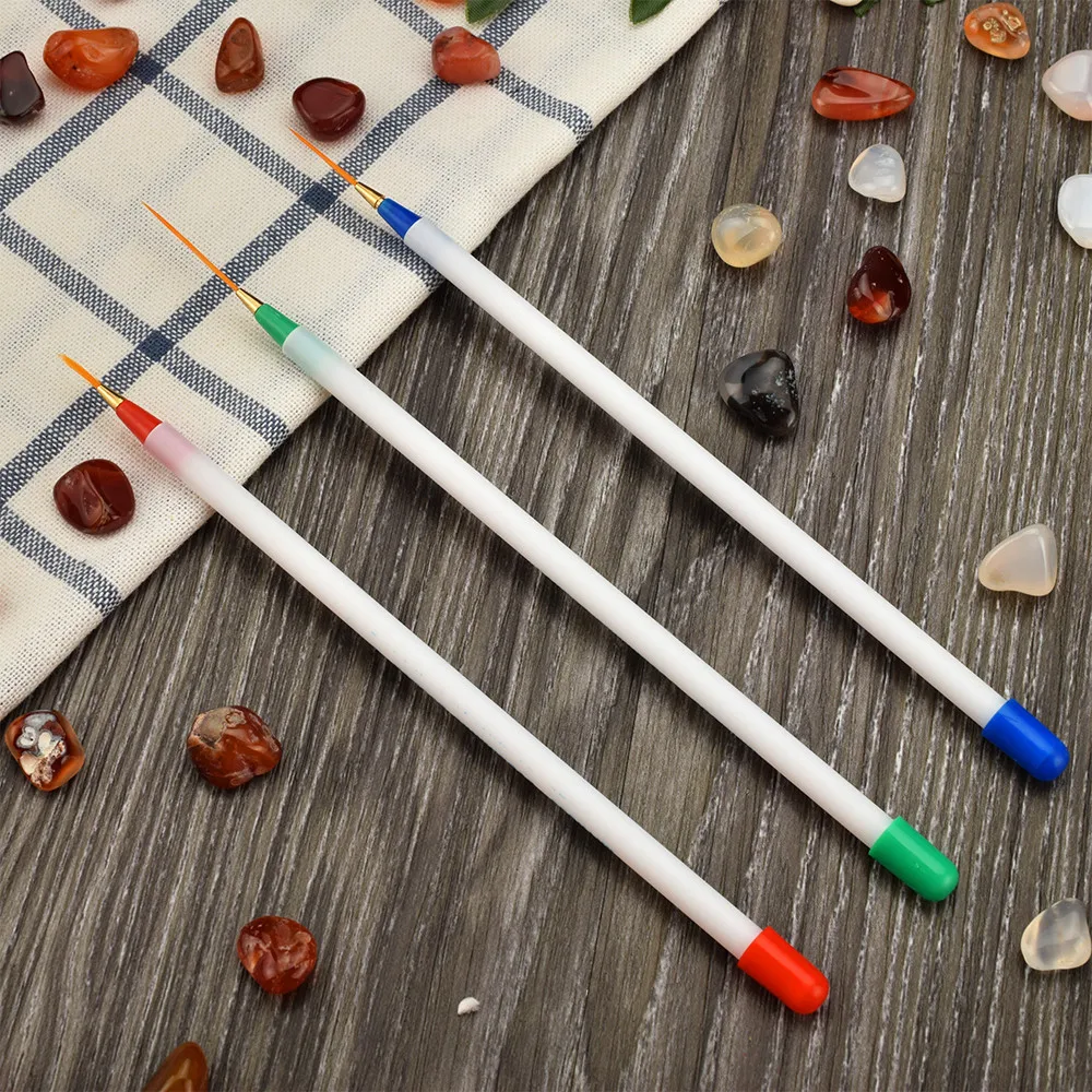 Кисть для дизайна ногтей подводка рисования дизайн вентиляторов акриловый