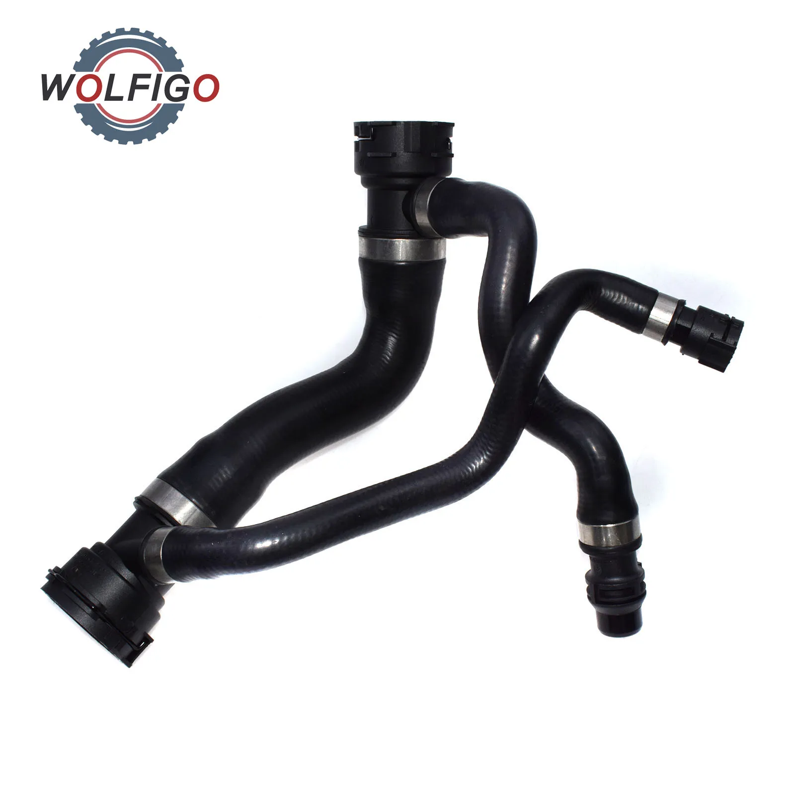 WOLFIGO Новый радиатор охлаждения верхний шланг для BMW E60 E61 525i 530i 525Xi N52 17127546064