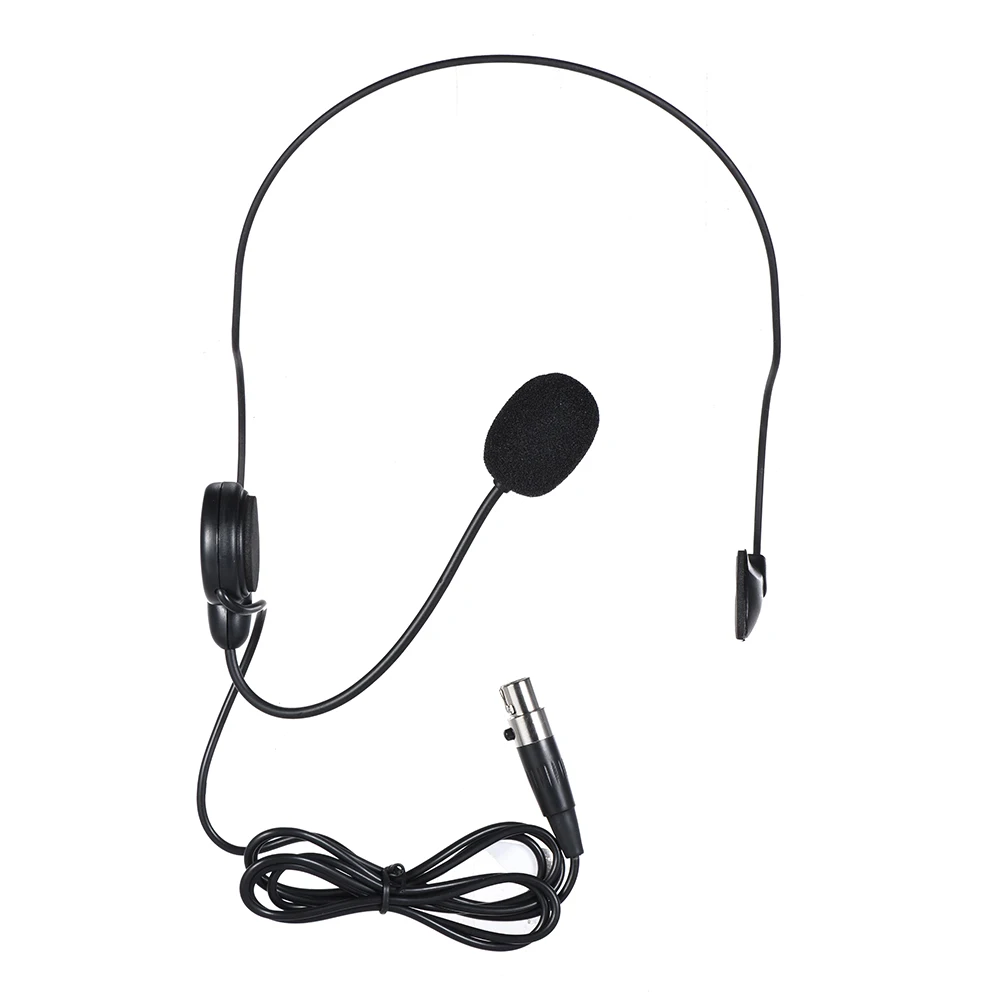 UHF двухканальная Беспроводная микрофонная система с 2 передатчиками гарнитуры 1