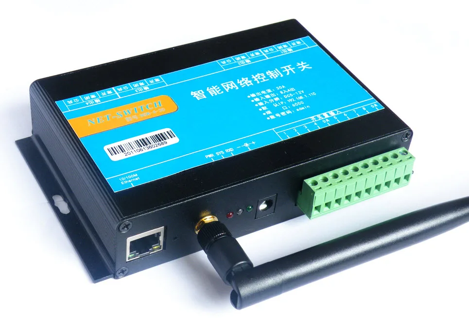 4 канальное 30 А WIFI сетевое реле с 8 входами беспроводной коммутатор порты TCP UDP
