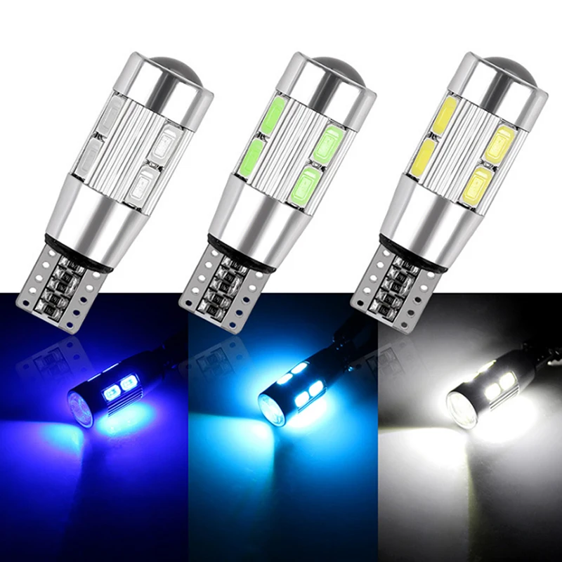 2 шт. автомобильный Стайлинг авто LED T10 Canbus 194 W5W 10 SMD 5630 Светодиодная лампа без