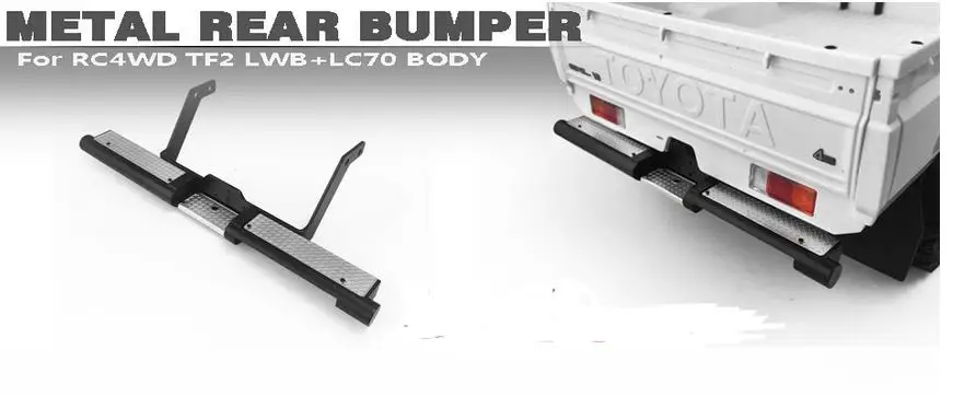 Комплект металлических задних бамперов для killerbody 1/10 Scale Toyota Land Cruiser LC70 48601 Body RC RC8WD