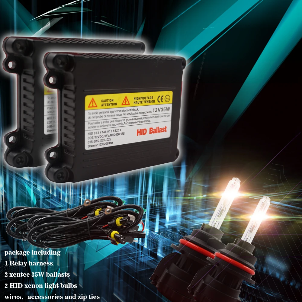 Автомобильный HID ксеноновый комплект 35 Вт H1 H3 H7 H11 880 9004/5/6 H4 H13 светодиодный