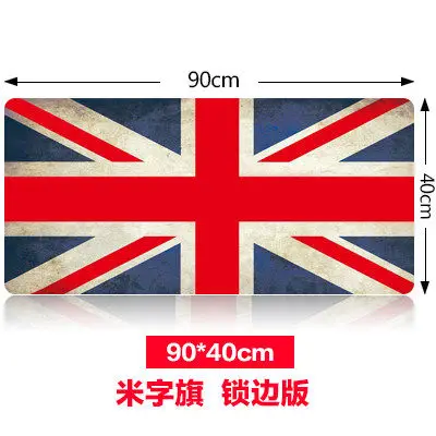 Большой игровой прочный коврик для мыши с флагом Великобритании 90 см размер hhd-gj