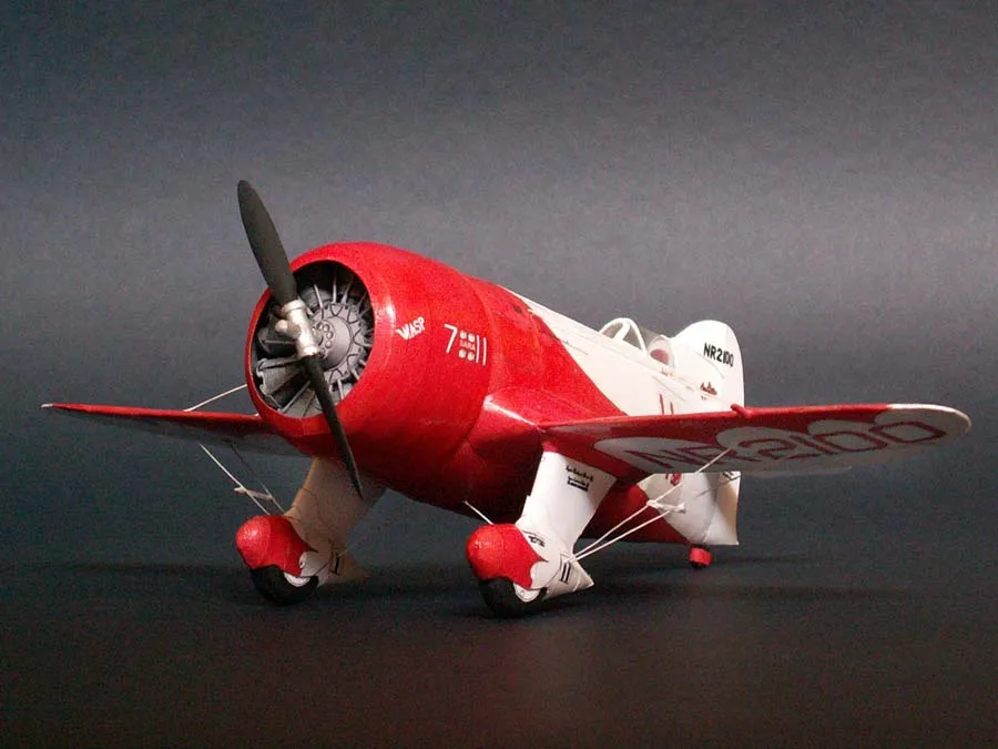 Самодельная Бумажная модель Us Racing Plane Gee Bee R1 1932 мальчик подарочная бумага ремесло