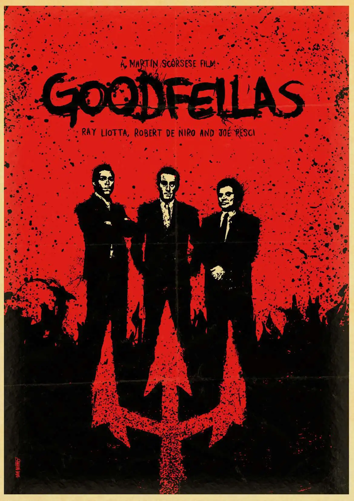 Винтажный Фильм Goodfellas Ретро плакаты крафт обои высокое качество живопись для домашнего декора наклейки на стену - Цвет: E107