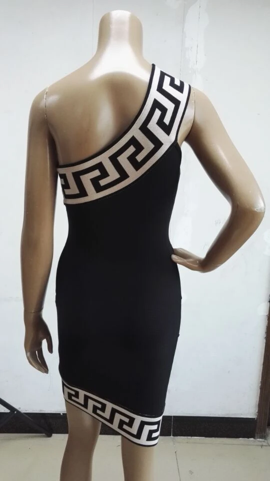 2019 горячая Распродажа летнее платье с принтом женское сексуальное черное одним