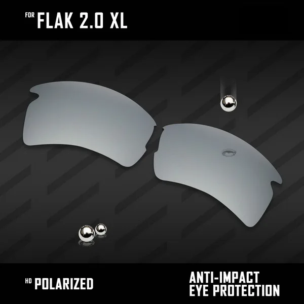 Silver Chrome OOWLIT линзы для замены солнцезащитных очков Оукли Flak 2,0 XL OO9188 Поляризованные-разноцветные - Цвет линз: Silver Chrome