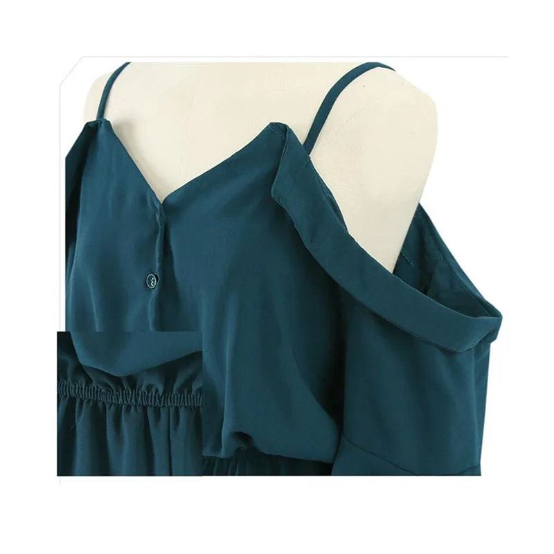 2017 г. пикантные с открытыми плечами комбинезон для женщин v-образным вырезом