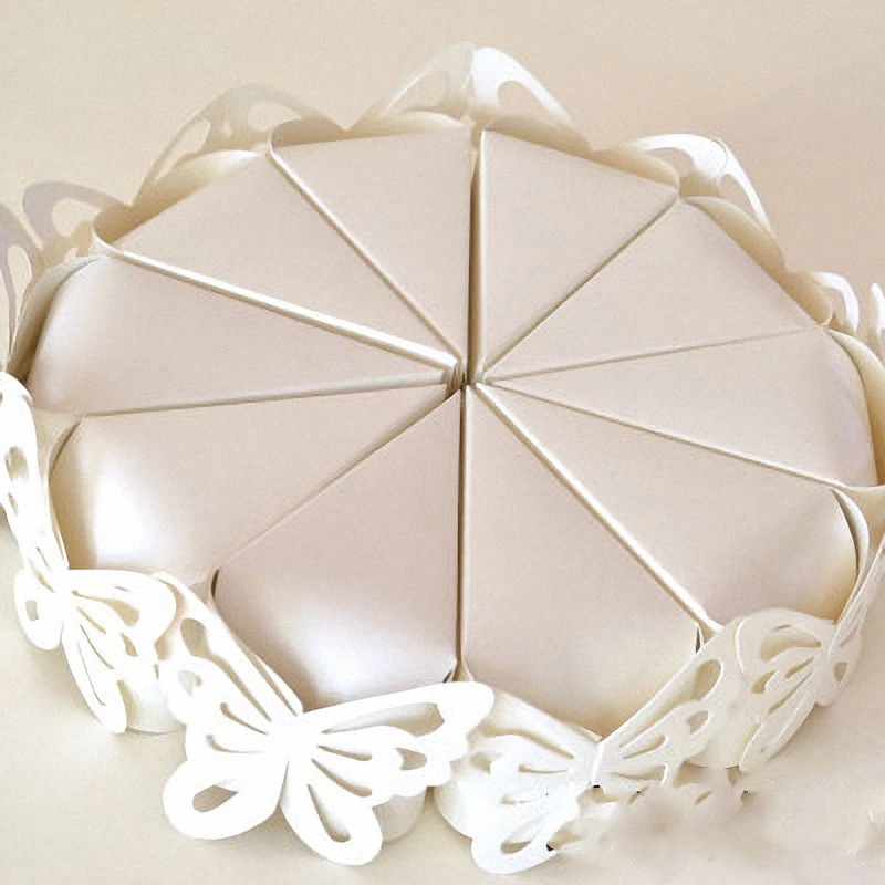50 шт. Великолепная бумажная бабочка фотокрем слоновая кость свадебные сувениры и