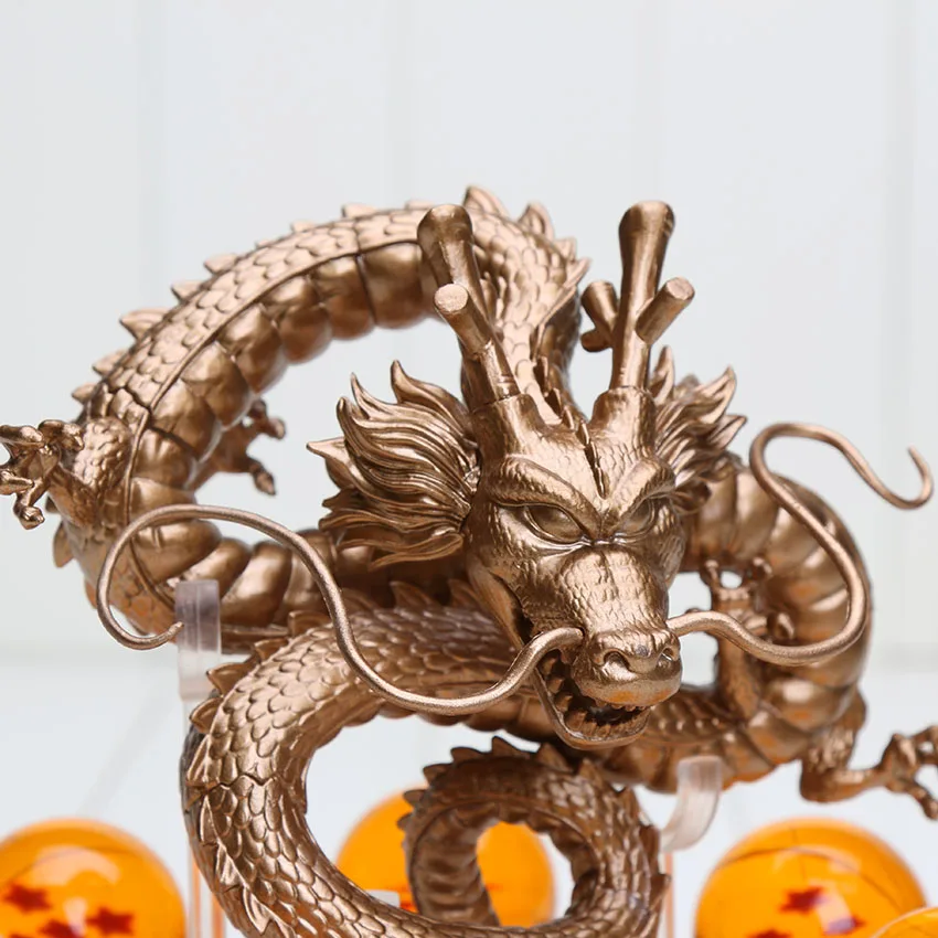 Dragon Ball Z фигурки Shenron фигурка Shenlong с Dragon Ball Набор 7 шт. 3,5 см Хрустальные стрекозы+ акриловая полка
