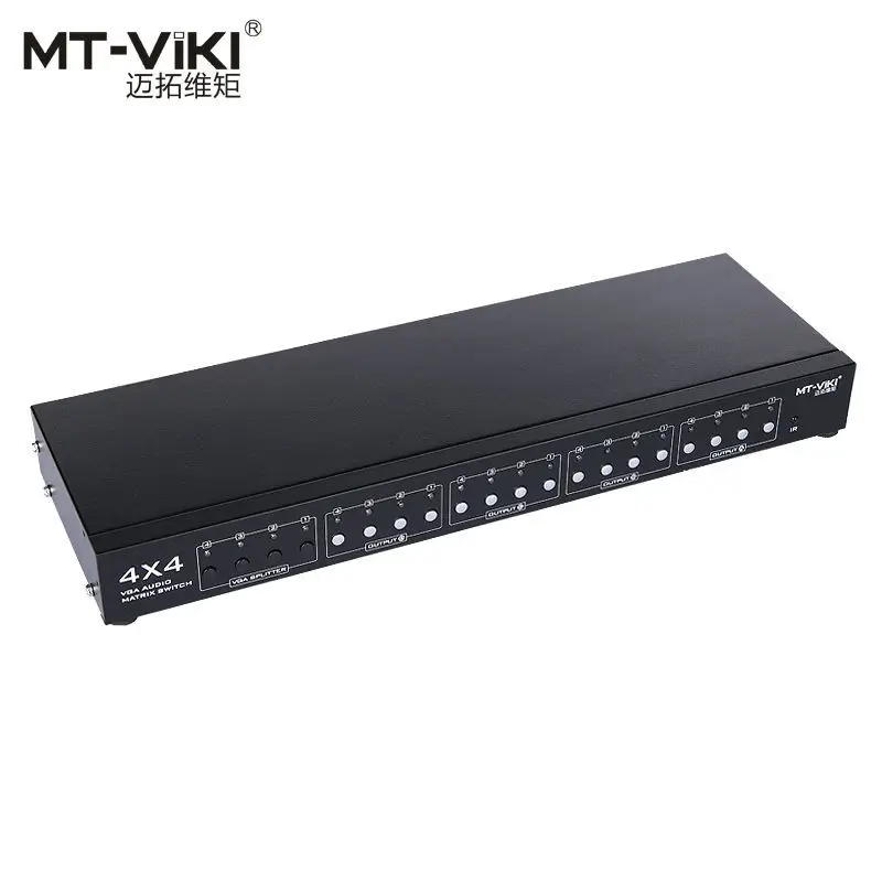 MT-VIKI 4X4 VGA Видео Аудио матричный переключатель с ИК-пультом дистанционного