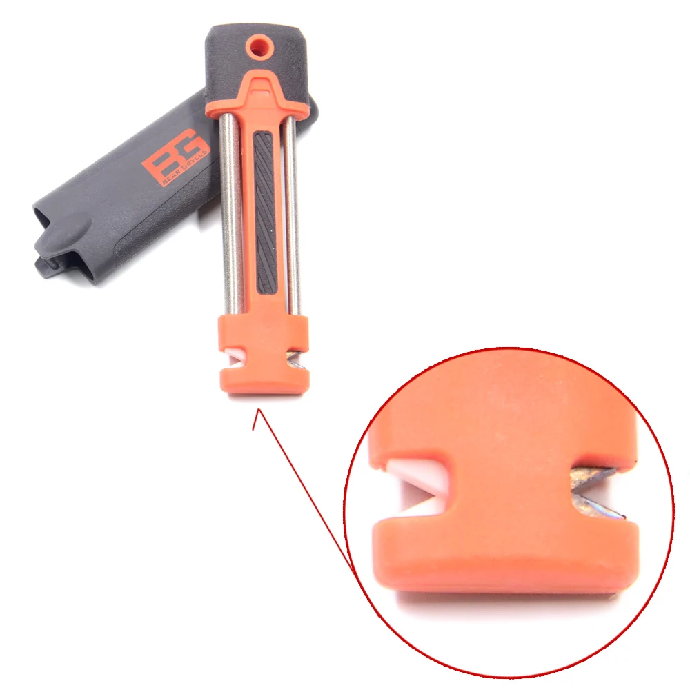 High Grade Outdoor Non-Slip ABS Handle Pocket Knife Sharpener Multi-Purpose Sharpening Rod Potable Kitchen Knives Tools Top Sale | Дом и сад