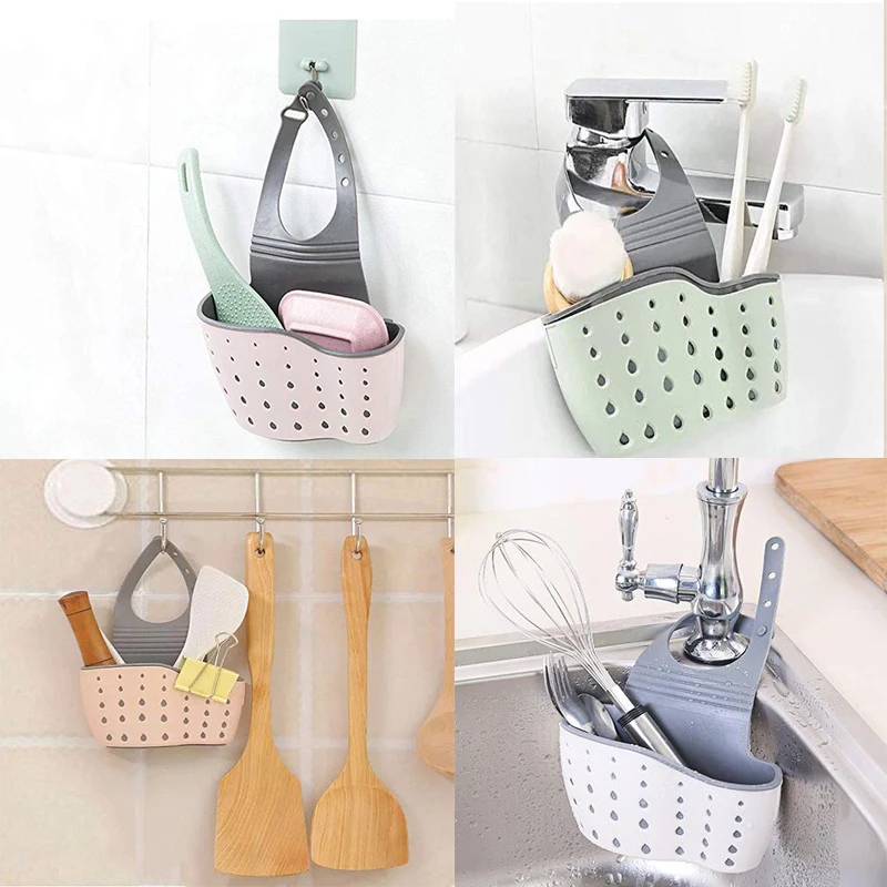 Кухонная полка для раковины губка мыла сливная Корзина держатель ванной комнаты