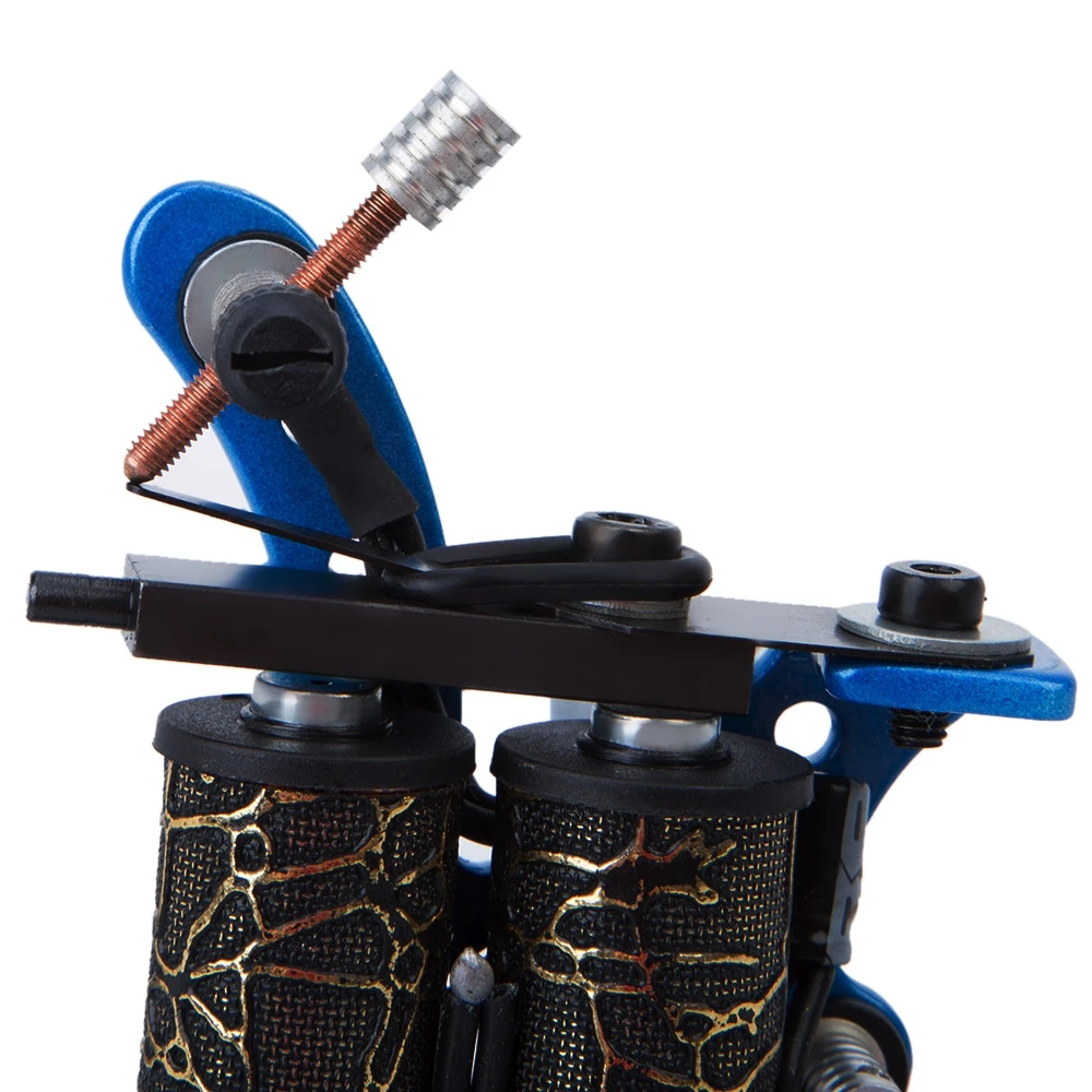Профессиональный чугун татуировки Gun 10 Обертывания Катушки Liner Shader|tattoo machine gun|10 wrap