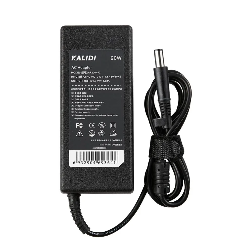 KALIDI 19 5 V 4.62A Сетевой адаптер питания для ноутбука Dell Inspiron 1150 700 м n5110 черный