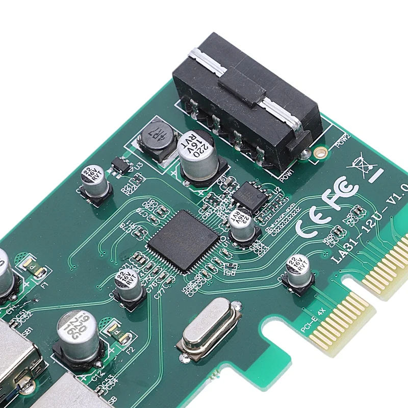 AAAJ Pci E к 2 портовому Usb3.1 Type A Express Expansion Card Controller Adapter Superspeed 10 Гбит/с большим 4