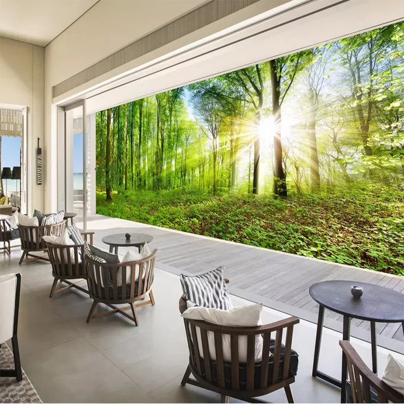 Пользовательские фото обои Фэнтези лес HD естественный пейзаж настенная Гостиная