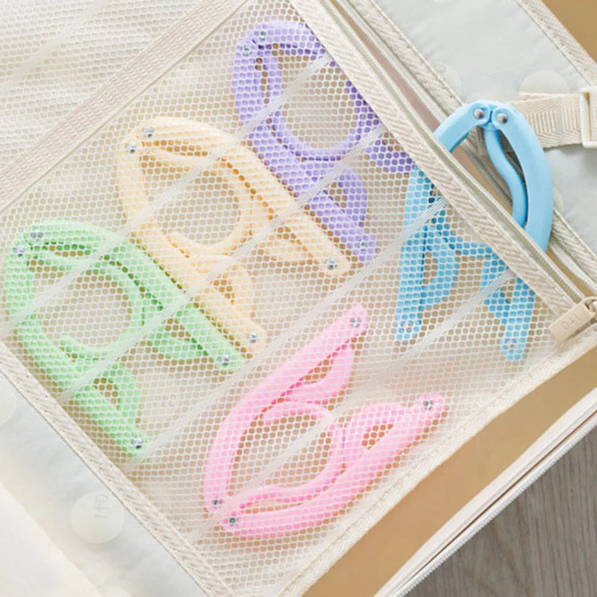 Pieces Travel Portable Folding Hanger Multifunction Magic Stretch Clothes Plastic Hangers Artifact Suit | Дом и сад