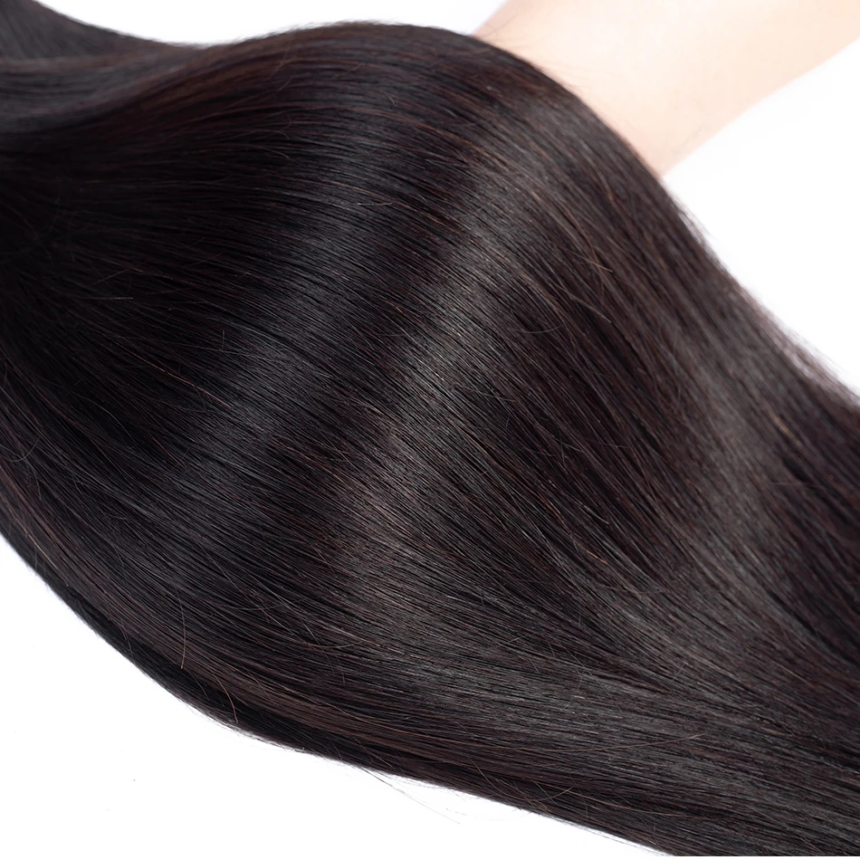 3 шт. бразильские прямые пряди для наращивания не Реми 100% человеческие волосы 8-28