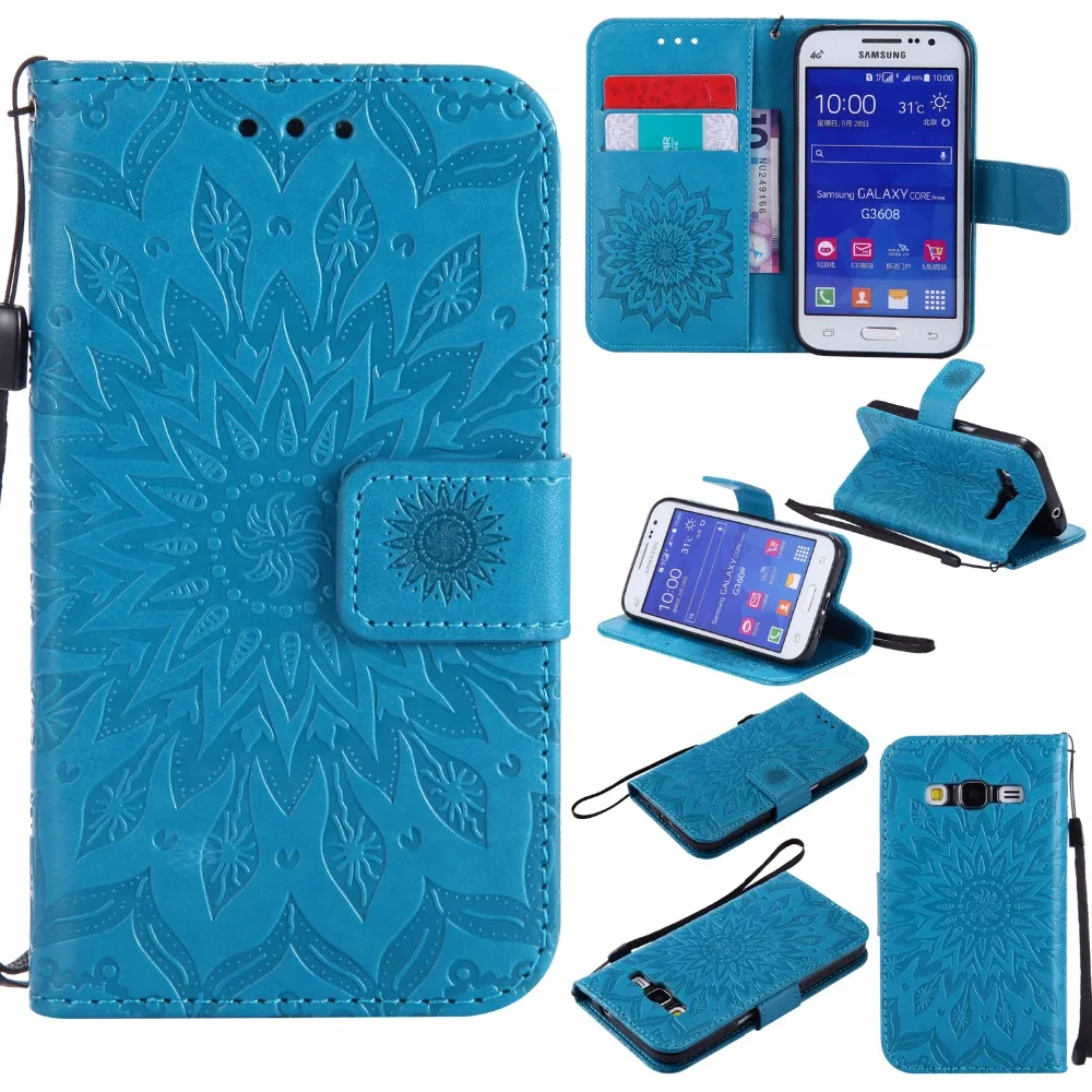 Кожаный чехол-кошелек для Samsung Galaxy Core Prime G360 G360F G360H G361 G361F G361H VE SM-G361H SM-G360H чехол из