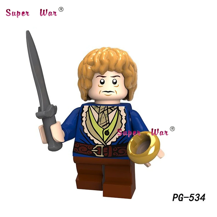 Одна модель строительных блоков Властелин колец Samwise Gamgee Frodo Gandalf Saruman Beorn Кирпичи Игрушки - Цвет: PG534
