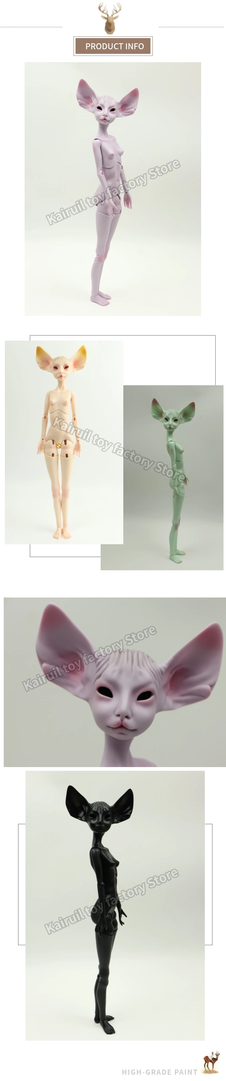 Stenzhorn BJD кукла 1/4 Сфинкс Кот гуманоид шарнирная кукла свободные глаза