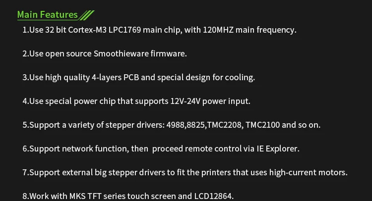 Детали для 3D-принтера, плата контроллера MKS SGen Smoothieboard 32 бита с открытым исходным кодом, MKS sbase, обновленная